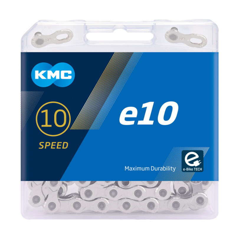 CADENA KMC E10T NPNP E-BIKE - PLATA