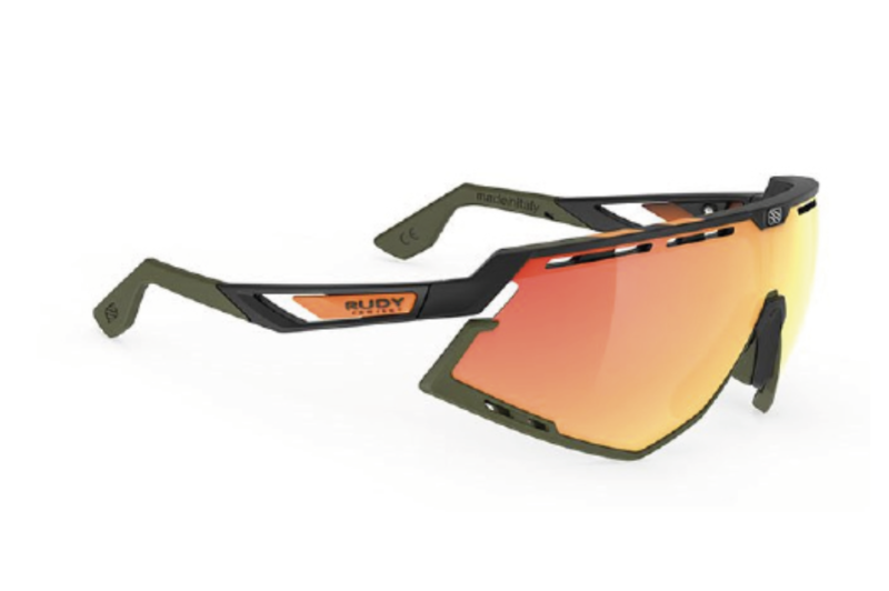 LENTES DEFENDER / NEGRO MATE MICA MULTI NARANJA