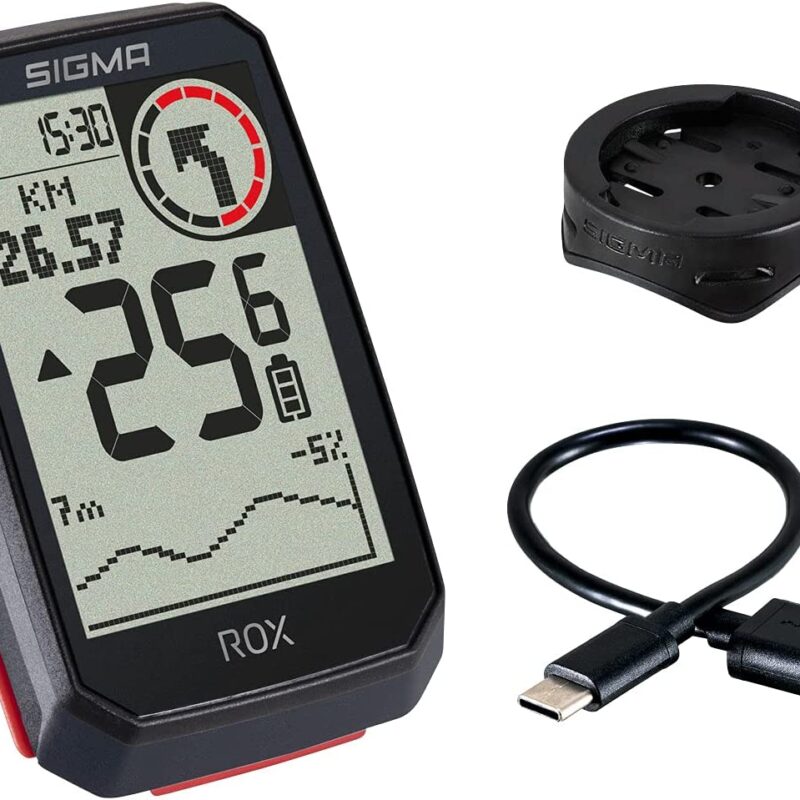 CICLOCOMPUTADORA SIGMA ROX 4.0 NEGRA, E-BIKE READY 30 FUNCIONES